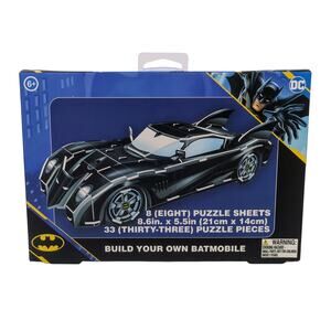 DC Batman Build Your Own Batmobile 3D Puzzle 33 Piece Warner Bros Paladone New